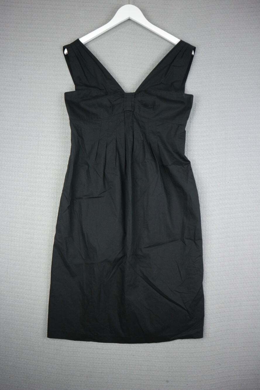 Donna Ricco New York Black V-Neck Sleeveless Dress Size 6 Cocktails Party